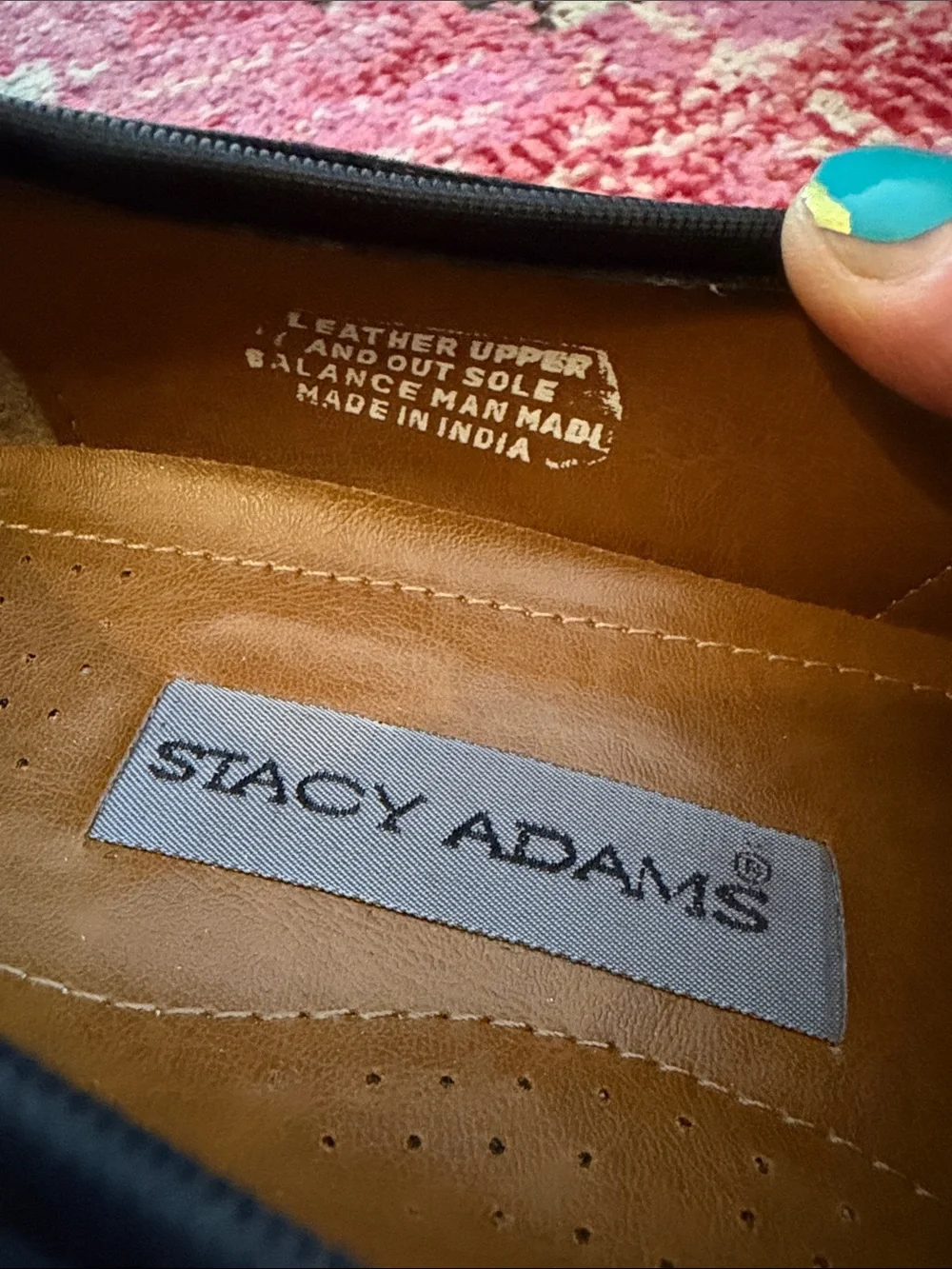 Stacy Adams Black Patent Leather Slip-On Loafers with Elastic Band